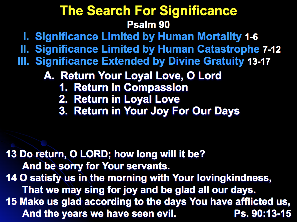 Coastal Christian | The Search for Significance | Psalm 90 | Dr. Dick Emmons-p12