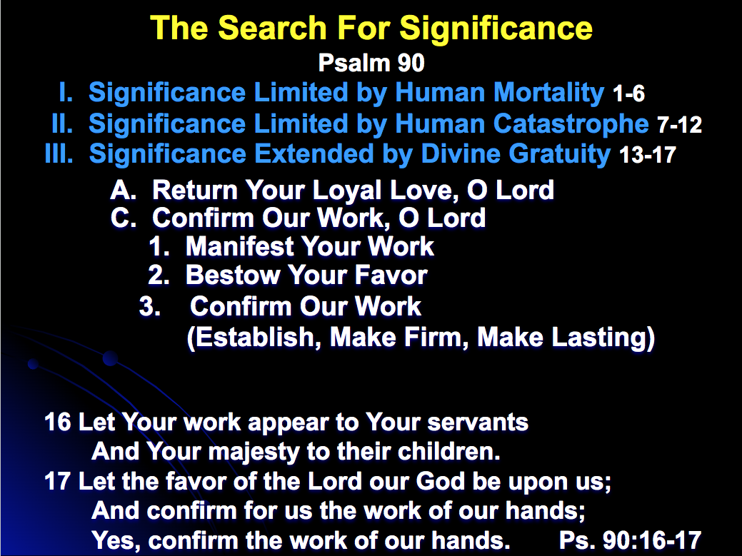 Coastal Christian | The Search for Significance | Psalm 90 | Dr. Dick Emmons-p14